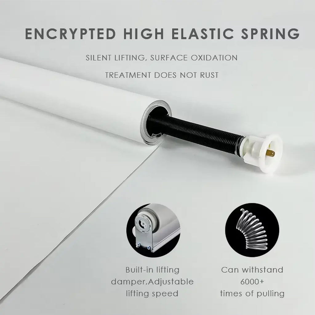 Spring roller blind