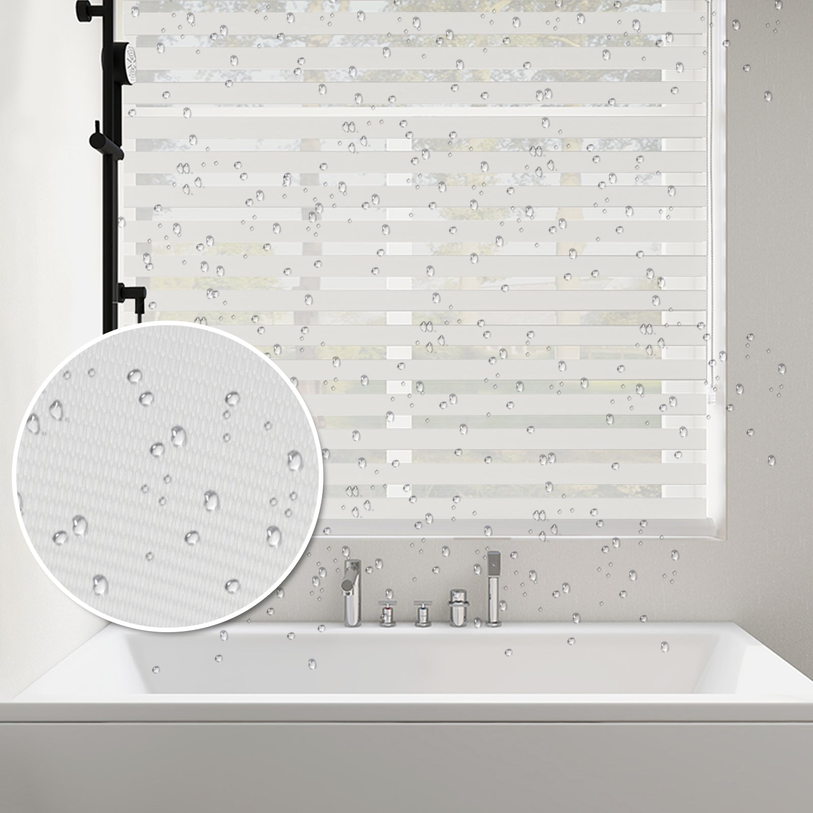 Tension day&night roller blind