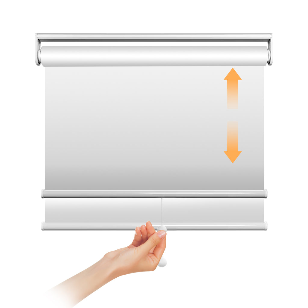 Spring roller blind