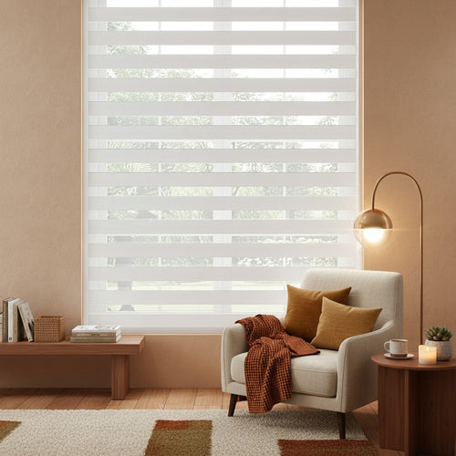 Architect day&night roller blind with headrail