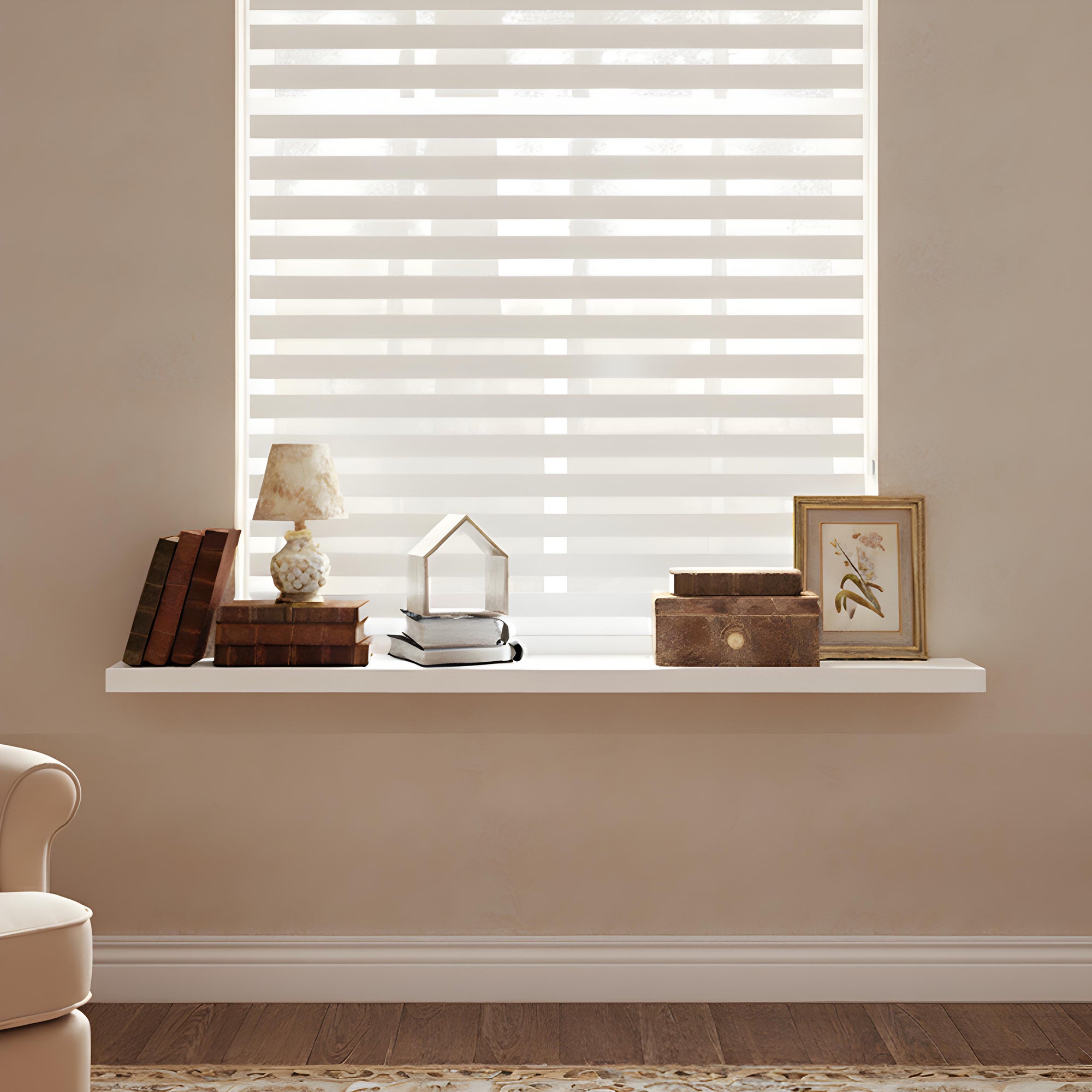 Tension day&night roller blind